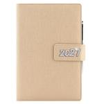 Diář BRILIANT denní A5 2027 český - zlatá