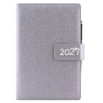 Diář BRILIANT denní B6 2027 - stříbrná