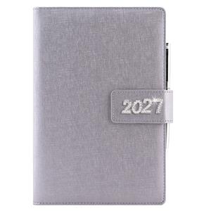 Diář BRILIANT týdenní B6 2027 - stříbrná