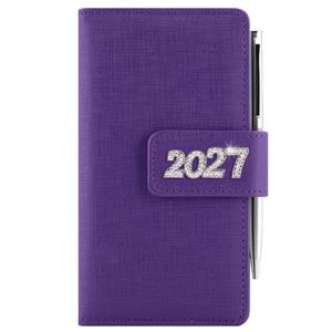 Diář BRILIANT týdenní kapesní 2027 český - fialová