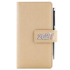 Diář BRILIANT týdenní kapesní 2027 český - zlatá