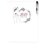 Diář DESIGN denní A4 2025 - Nails 