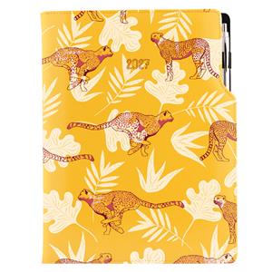 Diář DESIGN denní A4 2027 český - žlutá - Gepard