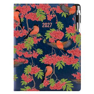 Diář DESIGN denní A4 2027 - modrá - Hýl