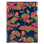 Diář DESIGN denní A4 2027 - modrá - Hýl