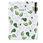 Diář DESIGN denní A5 2027 český - Avokádo