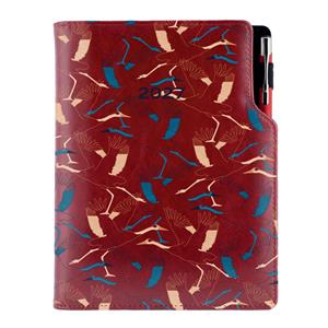 Diář DESIGN denní A5 2027 český - bordó - Jeřáb