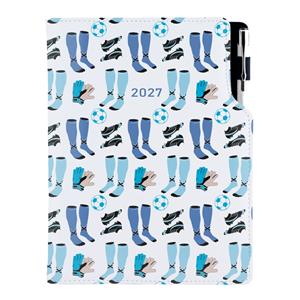 Diář DESIGN denní A5 2027 český - Fotbal
