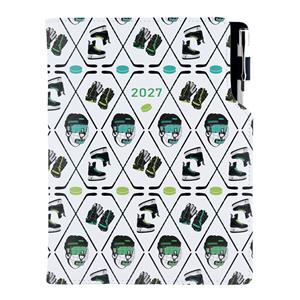 Diář DESIGN denní A5 2027 český - Hokej