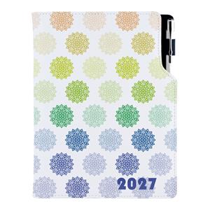 Diář DESIGN denní A5 2027 český - Mandala barevná