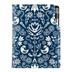 Diář DESIGN denní A5 2027 český - modrá - Folk