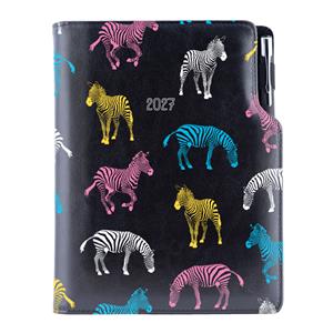 Diář DESIGN denní B5 2027 český - černá - Zebra