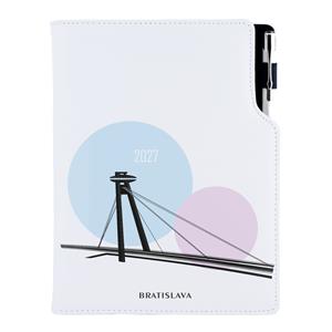Diář DESIGN denní B6 2027 - Bratislava