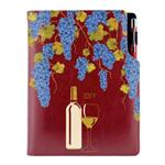 Diář DESIGN denní B6 2027 český - bordó - Víno