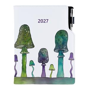 Diář DESIGN denní B6 2027 - Houby