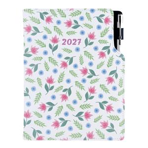 Diář DESIGN denní B6 2027 - Jarní květiny
