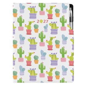 Diář DESIGN týdenní A4 2027 - Kaktus