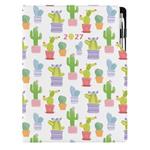 Diář DESIGN týdenní A4 2027 - Kaktus