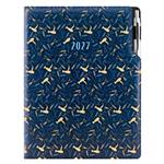 Diář DESIGN týdenní A4 2027 - modrá - Kadeřník