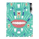 Diář DESIGN týdenní A5 2027 český - mátová - Zubař