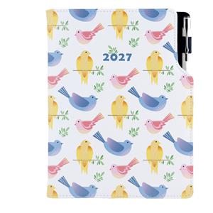 Diář DESIGN týdenní A5 2027 český - Ptáci