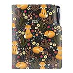 Diář DESIGN týdenní B5 2027 - černý - Liška