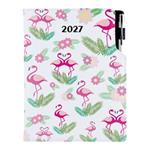 Diář DESIGN týdenní B5 2027 - Plameňák