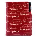 Diář DESIGN týdenní B6 2026 český - bordó - Maluch