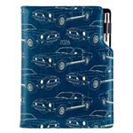 Diář DESIGN týdenní B6 2026 český - modrá - Mustang