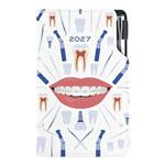 Diář DESIGN týdenní kapesní 2027 český - bílá - Zubař