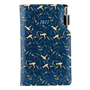 Diář DESIGN týdenní kapesní 2027 český - modrá - Kadeřník
