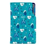 Diář DESIGN týdenní kapesní 2027 český - tyrkysová - Doktor - srdce