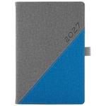 Diář DIEGO týdenní A5 2027 český - šedá/modrá