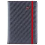 Diář ELASTIC denní B6 2027 - grafit/červená gumička