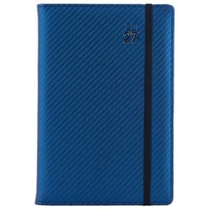 Diář ELASTIC týdenní A5 2027 český - modrá/černá gumička