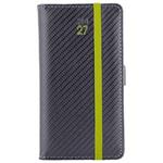 Diář ELASTIC týdenní kapesní 2027 český - grafit/zelená gumička