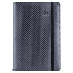 Diář ELASTIC týdenní speciál A5 2027 - grafit/černá gumička