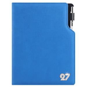 Diář GEP CRYSTAL denní A5 2027 český - modrá pastelová