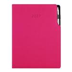 Diář GEP s propiskou denní A4 2027 - růžová