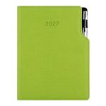 Diář GEP s propiskou denní A5 2027 český - světle zelená