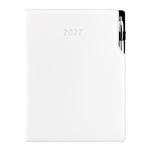 Diář GEP s propiskou týdenní A4 2027 - bílá/bílé obšití