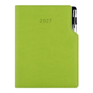 Diář GEP s propiskou týdenní A5 2027 český - světle zelená