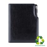 Diář GEP s propiskou týdenní B5 2027 - černá/černý vnitřek - recyklovaná koženka