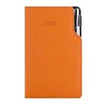 Diář GEP s propiskou týdenní kapesní 2027 český - oranžová