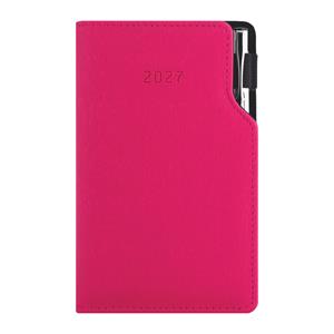 Diář GEP s propiskou týdenní kapesní 2027 český - růžová