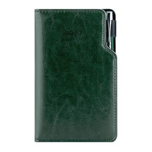 Diář GEP s propiskou týdenní kapesní 2027 český - zelená