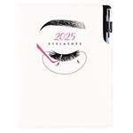 Diář KOSMETICKÝ Eyelashes - DESIGN denní A5 2025 český 