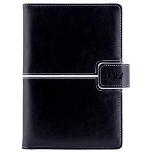 Diář MAGNETIC denní A5 2027 český - černá/bílá