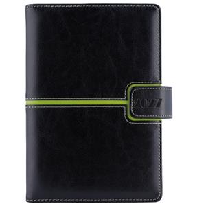 Diář MAGNETIC denní B6 2027 - černá/zelená