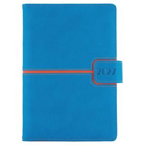 Diář MAGNETIC denní B6 2027 - modrá/oranžová